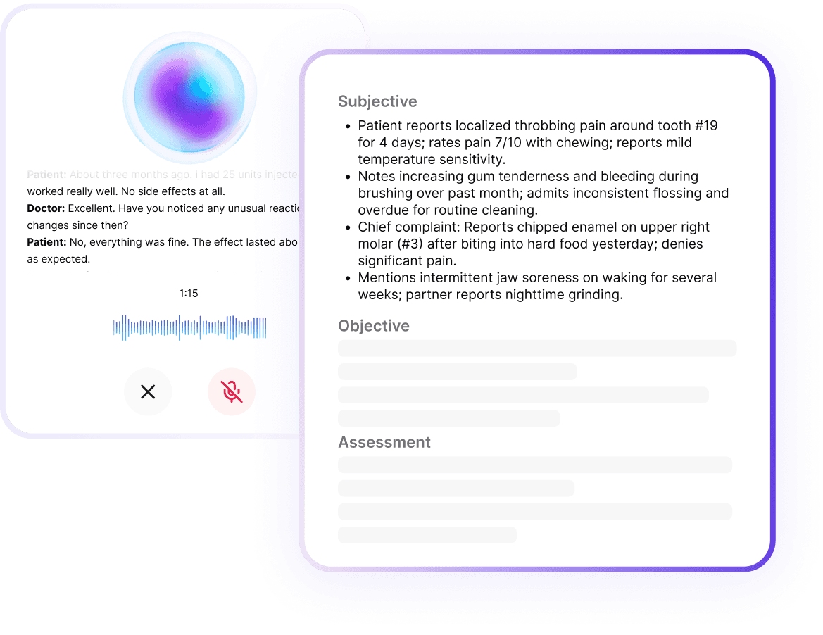 AI Scribe Interface