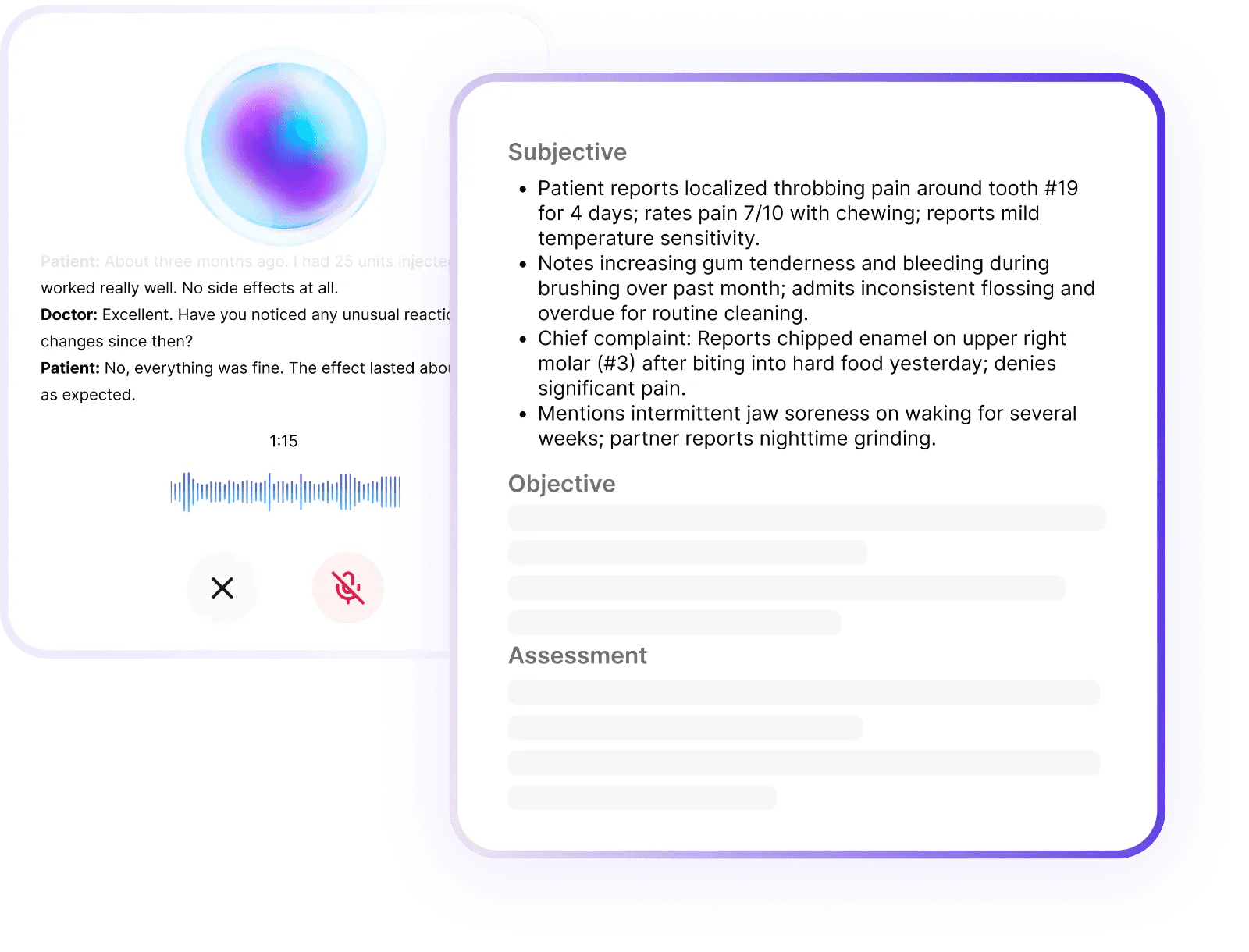 AI Scribe Interface